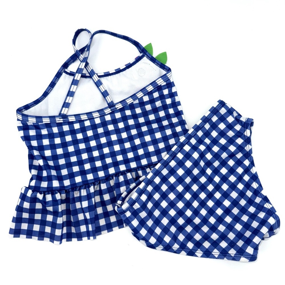Gymboree Blue and White Toddler Girls Tankini Swimsuit - Picture 2 of 3